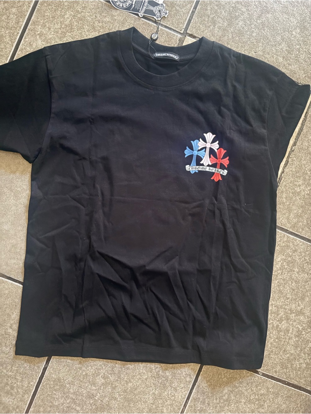 ChromeBlack Short-Sleeve Logo Tee - Black